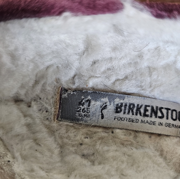 Birkenstock Men's Wine Suede Loafers - Picture 11 of 11